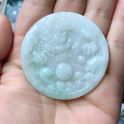 翡翠颈饰未镶嵌天然缅甸翡翠a货