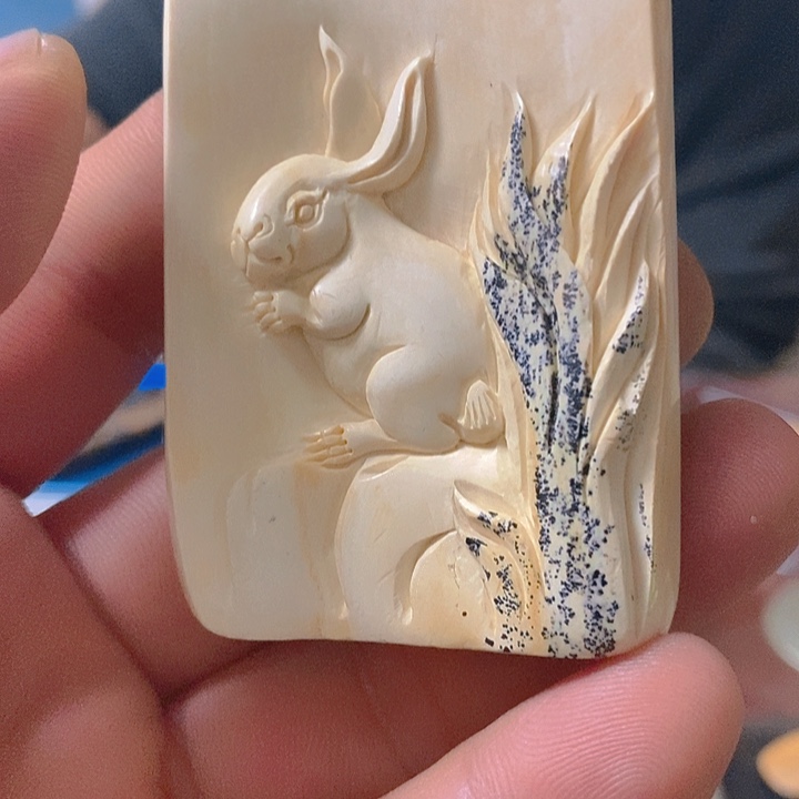 天然猛犸牙雕刻残次品