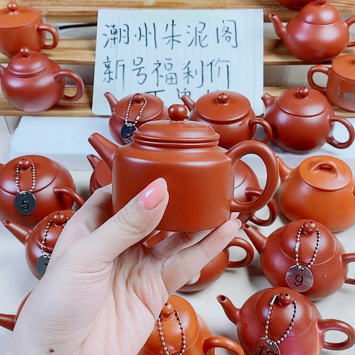 潮州朱泥壶小德钟100