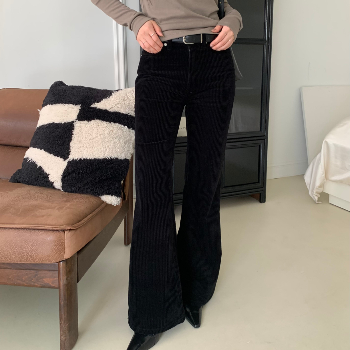 韩国正品 25冬 显瘦灯芯绒喇叭裤（N0退）