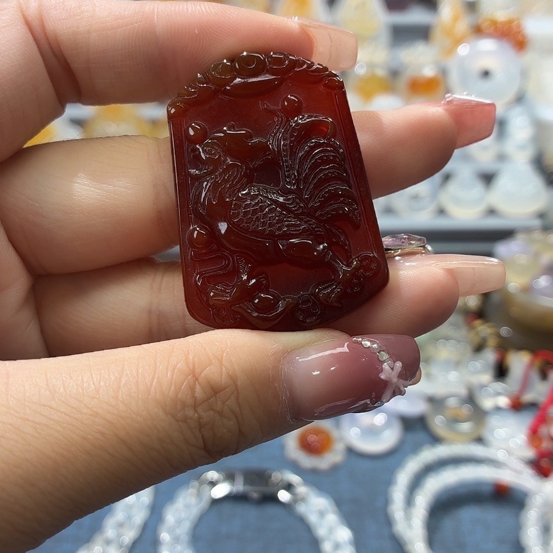 玛瑙/玉髓未镶嵌吊坠(不含链)
