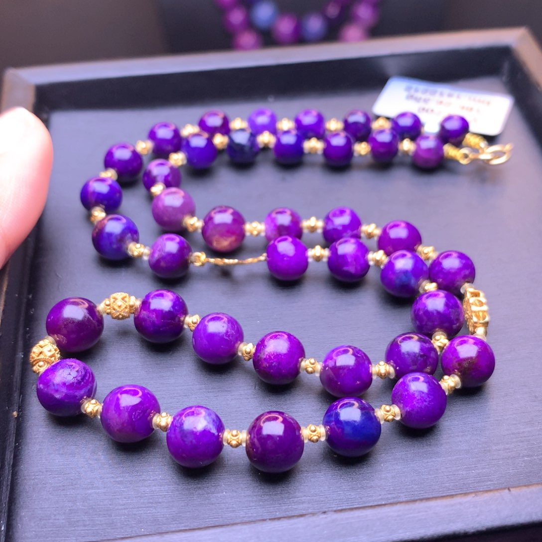 苏纪石（舒俱来）项链18K金镶嵌