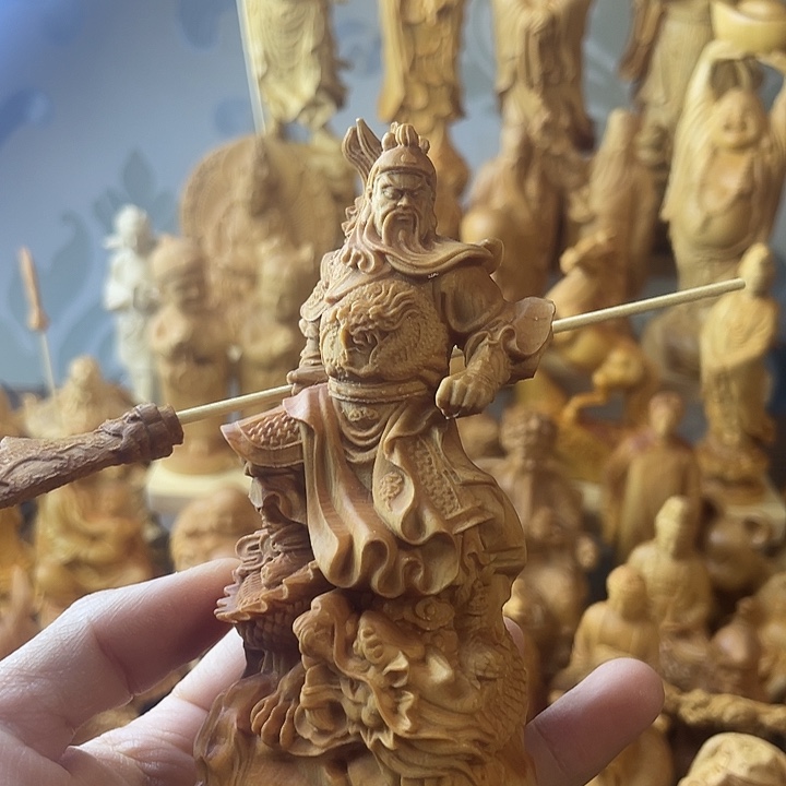 柏木（崖柏）崖柏御龙关公高12公分