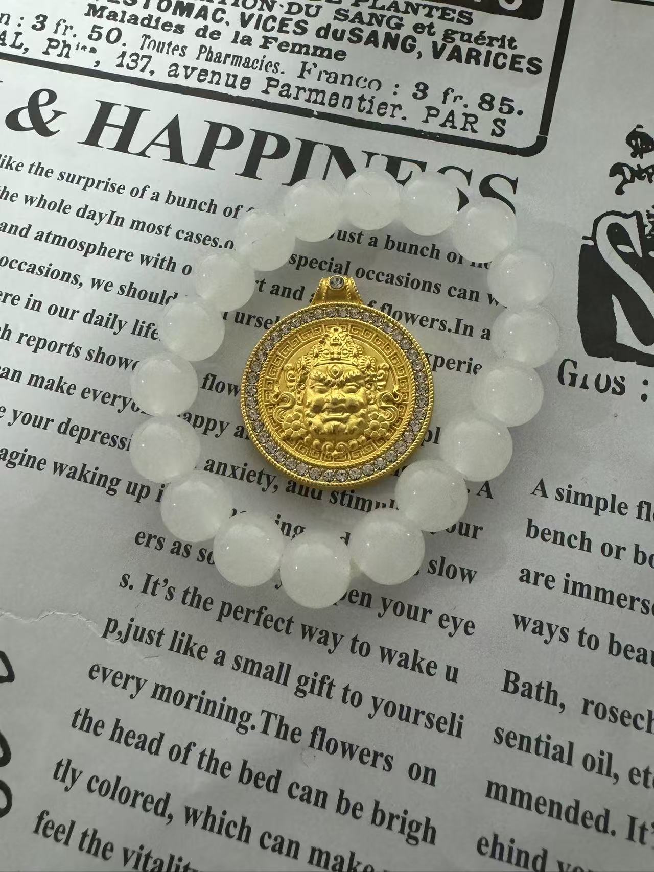 足金豪镶黄财财罗盘时尚款《先鉴后发》3001