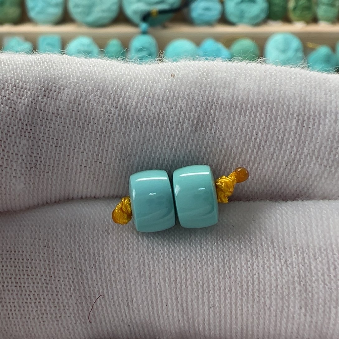未镶嵌绿松石直切珠 6.5x4.3mm
