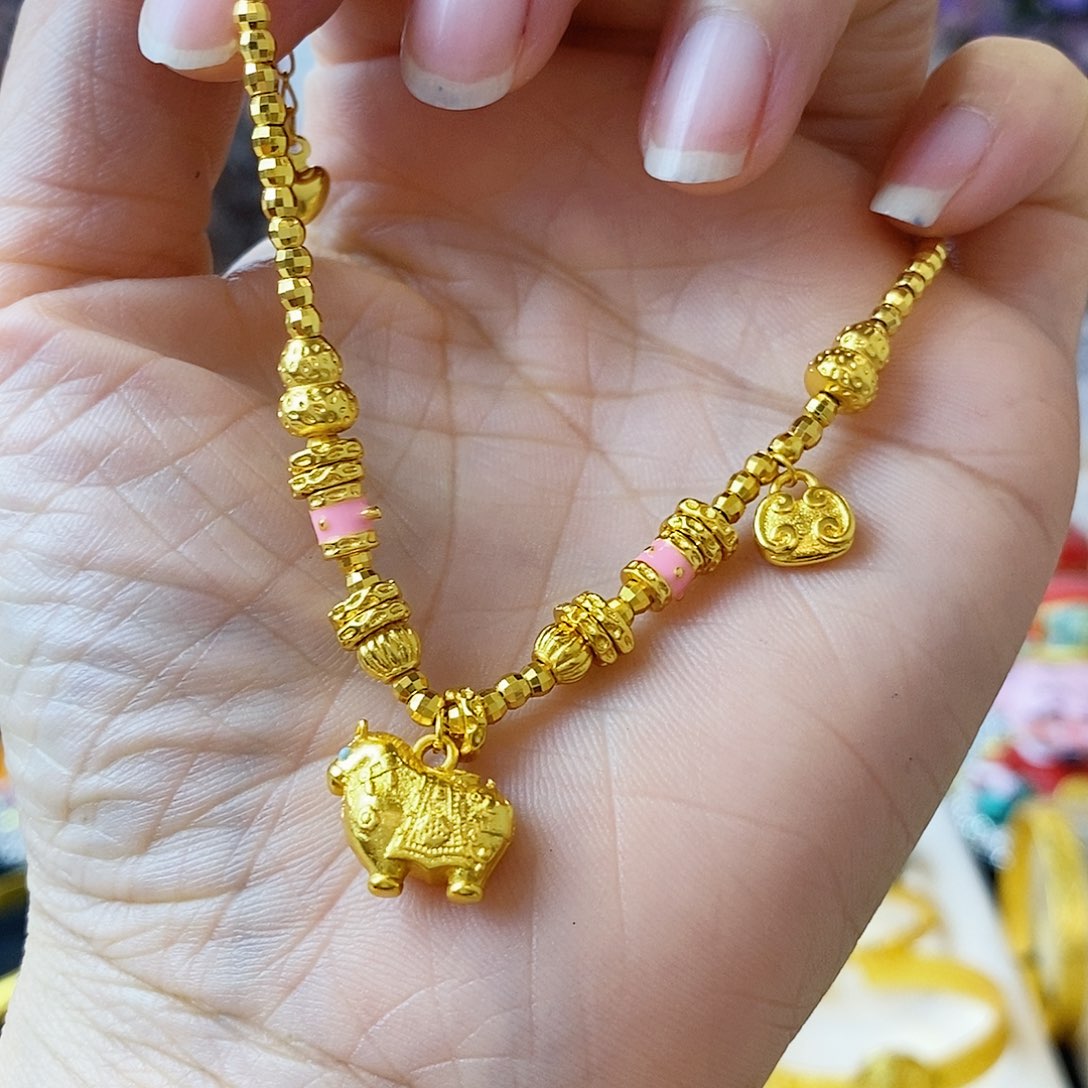 纯铜合金00065小马手链