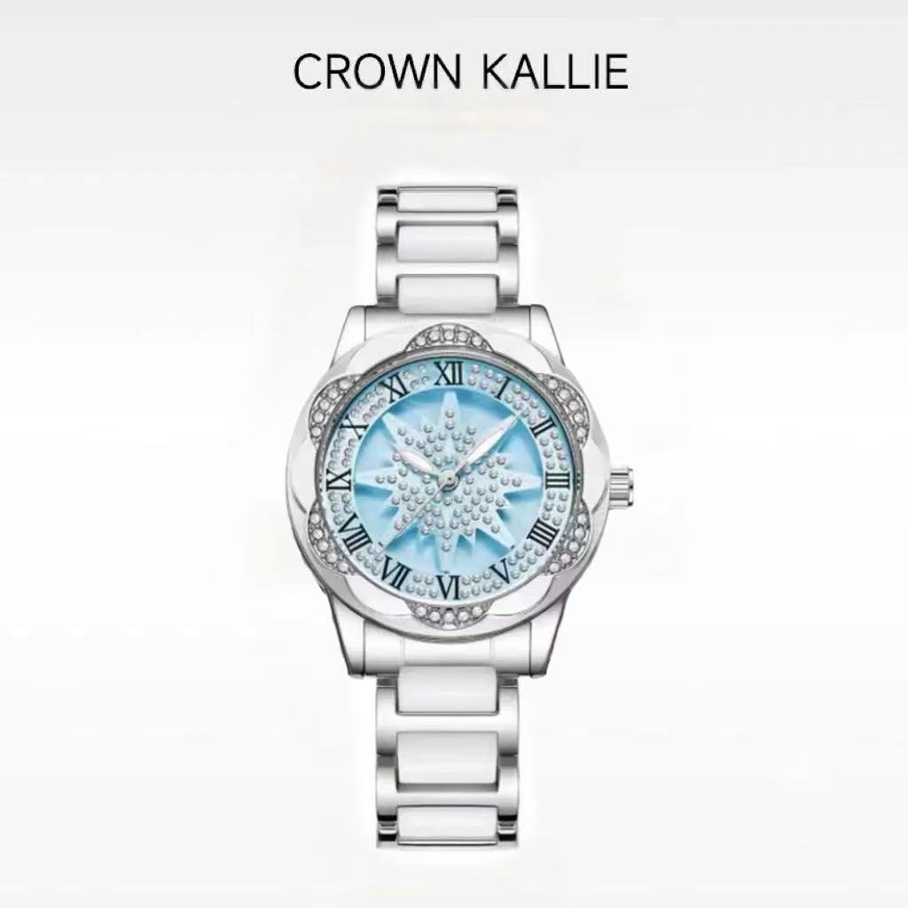 Crown Kallie【旋转雪花】满天星系列旋转盘全自动女士腕表ck8141