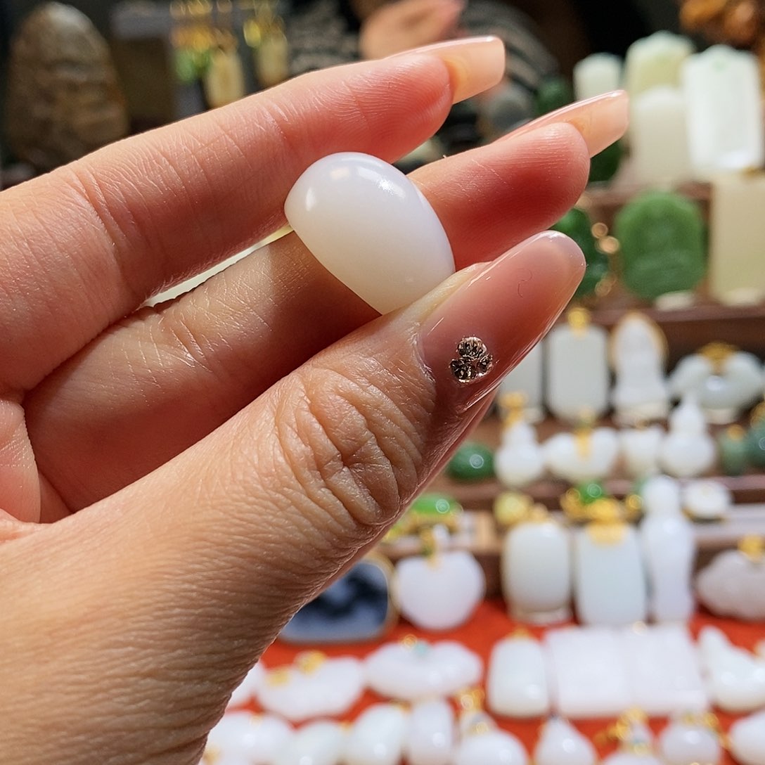 和田玉戒指未镶嵌Z**.