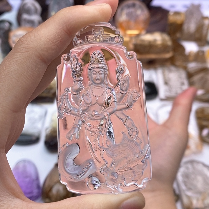 水晶颈饰未镶嵌冰**冻定制