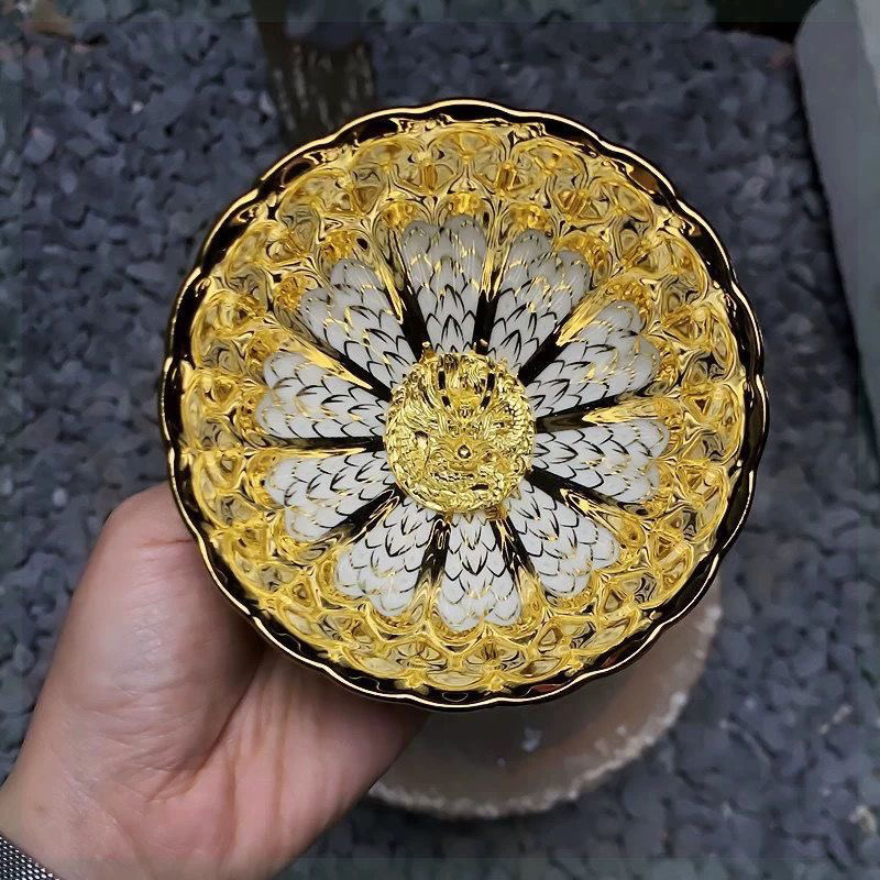 金色龙头主人茶杯