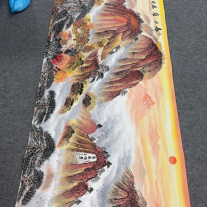 国画今天上午国画作品展示