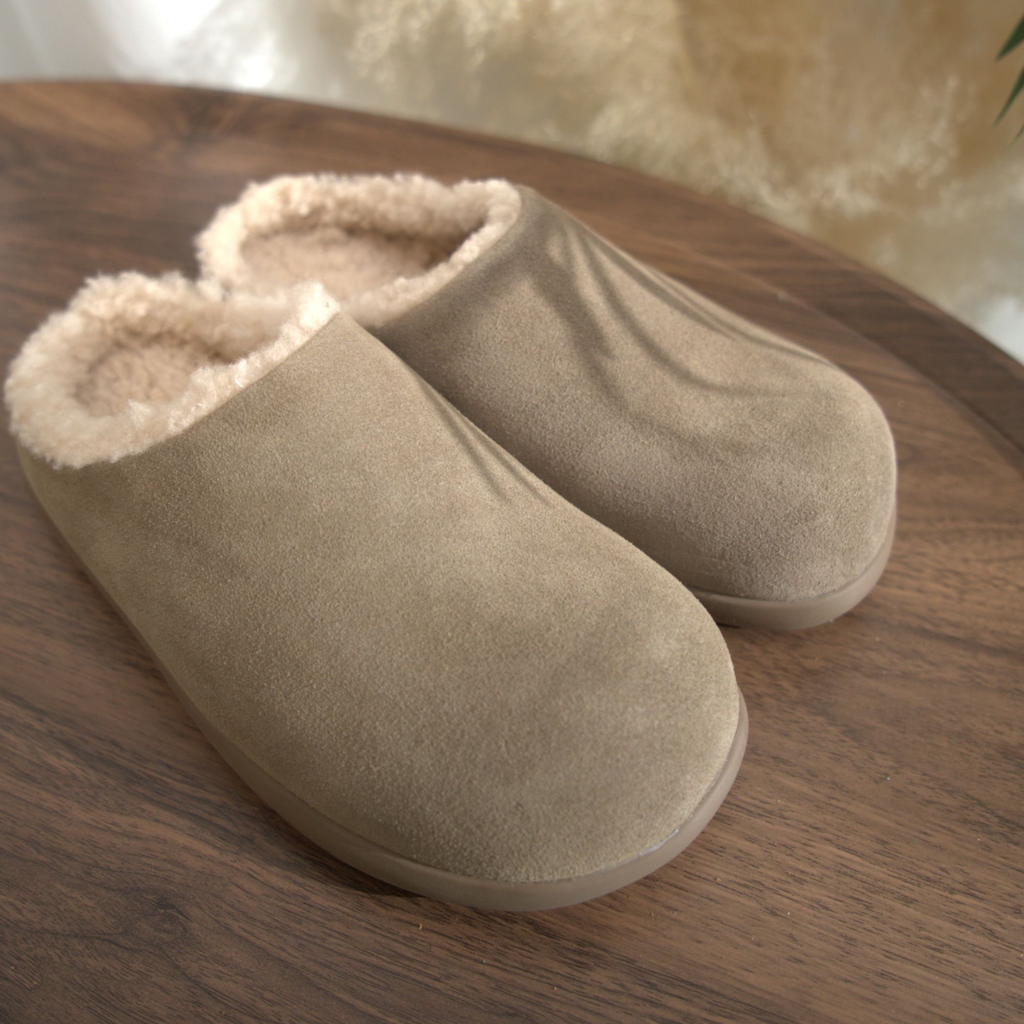 【爆款防水半包小土豆】桑坡真皮毛鞋软底加绒保暖秋冬防滑一脚蹬