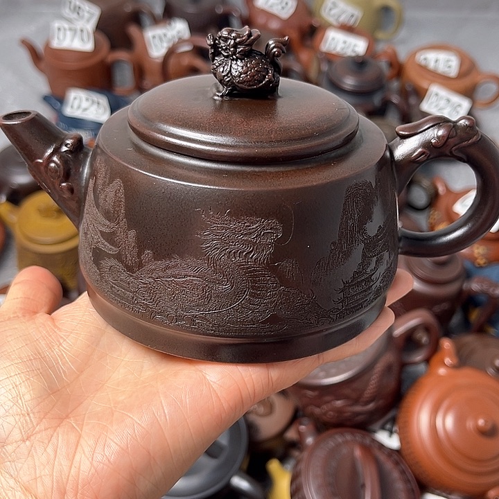 紫砂茶壶精工半手300c