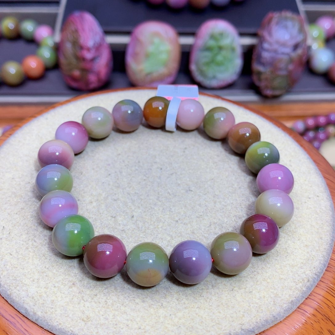 玛瑙手链未镶嵌盐源