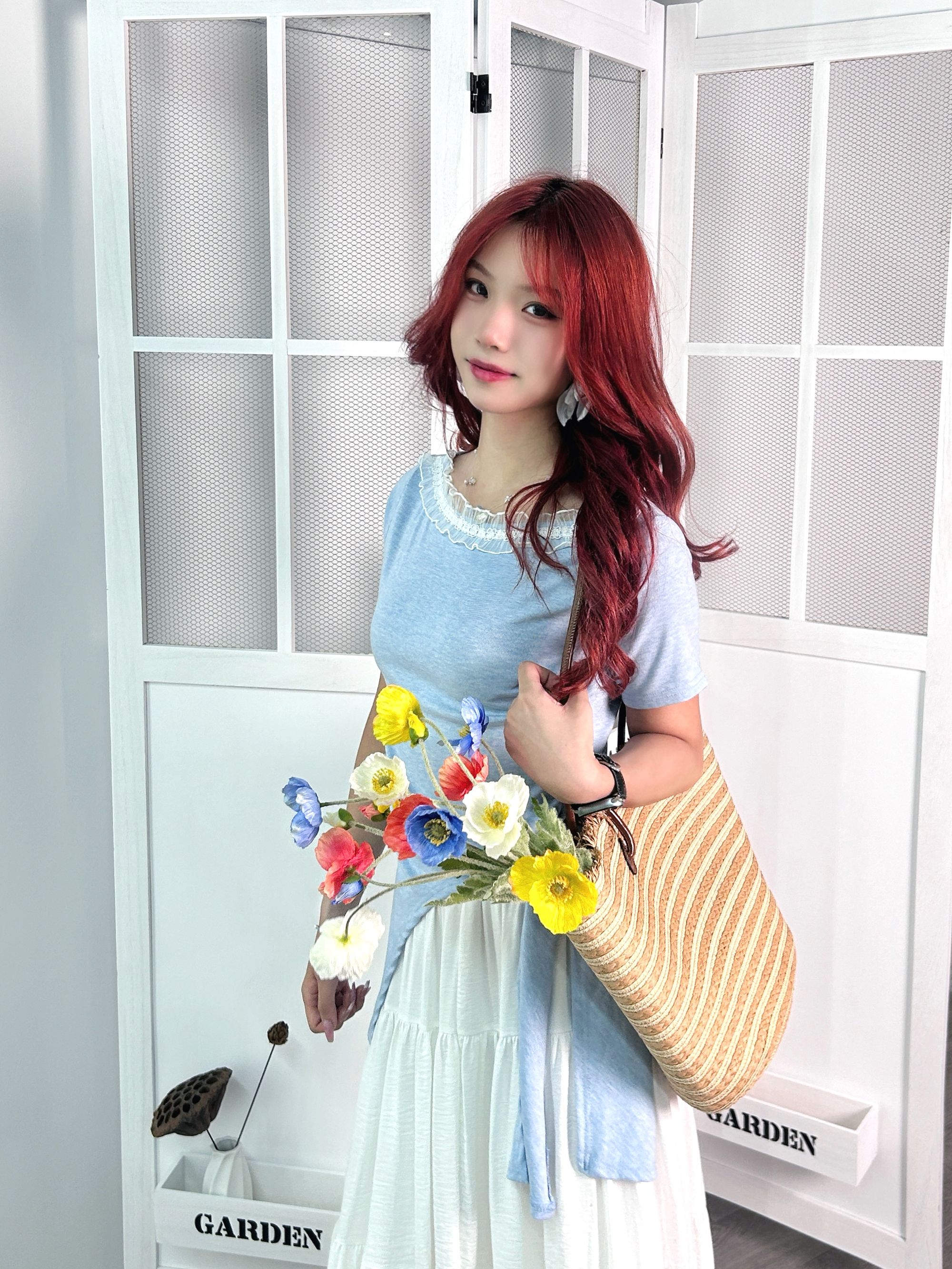 「街调」短袖修身型小衫韩版圆领夏装百搭通勤蕾丝法式叛逆风显瘦