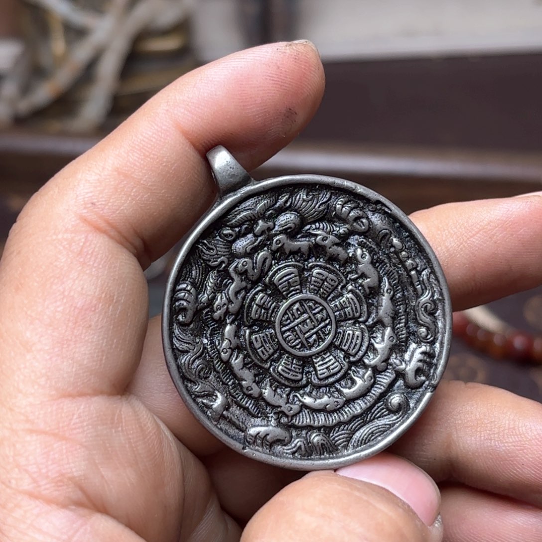 铜星月菩提挂件菩提