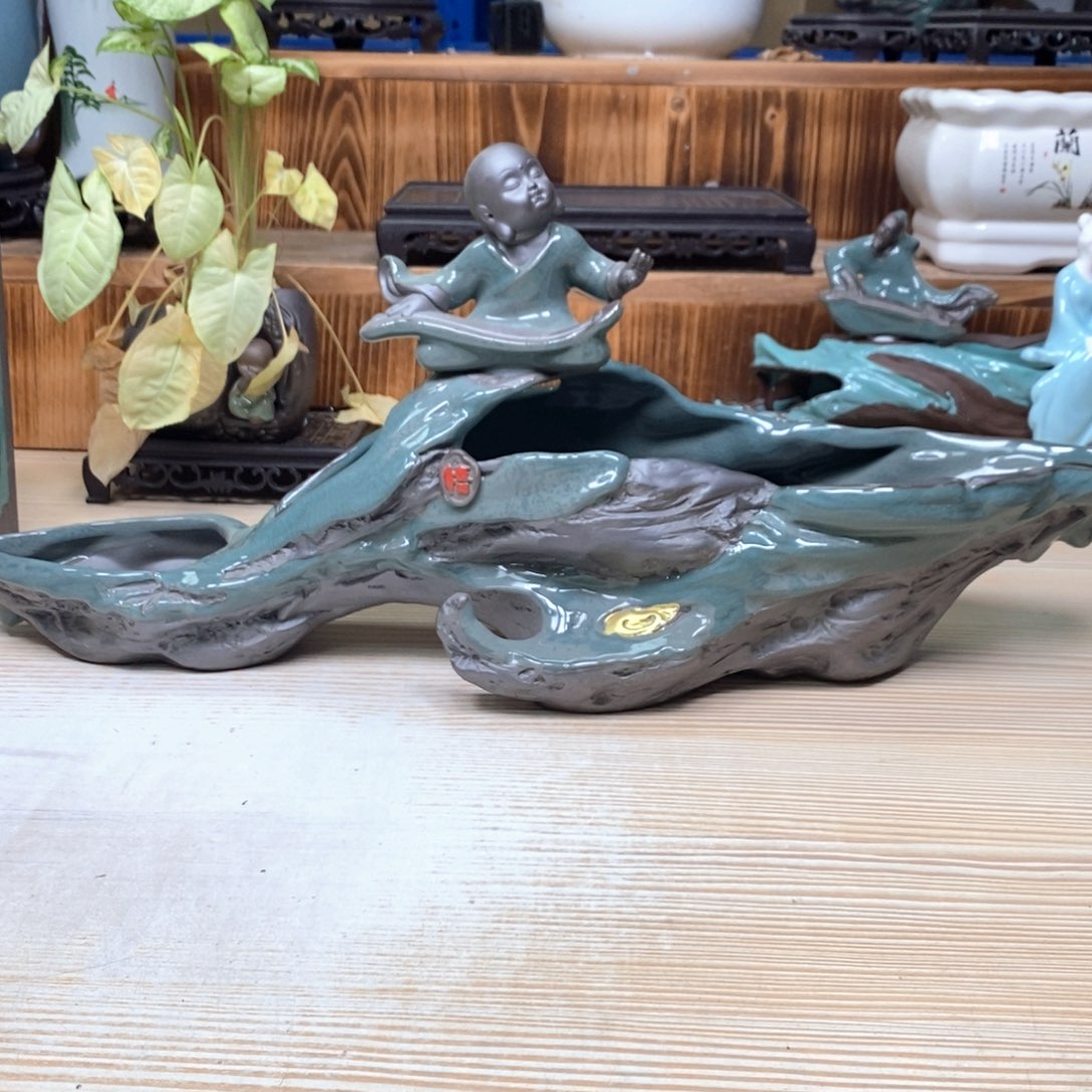 紫砂花盆陶瓷艺术花盆陶瓷