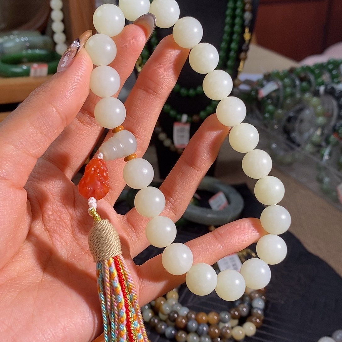 和田玉未镶嵌手链