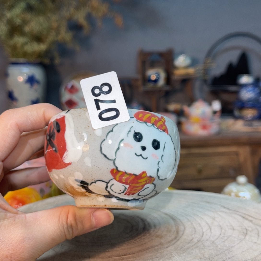 杯素浅陶瓷手工手绘