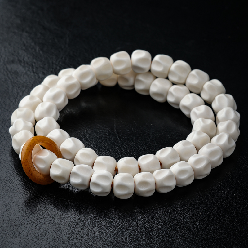 【双圈款】规格10mm 12mm 人工养殖鹿角雕刻百香手串 男女同款