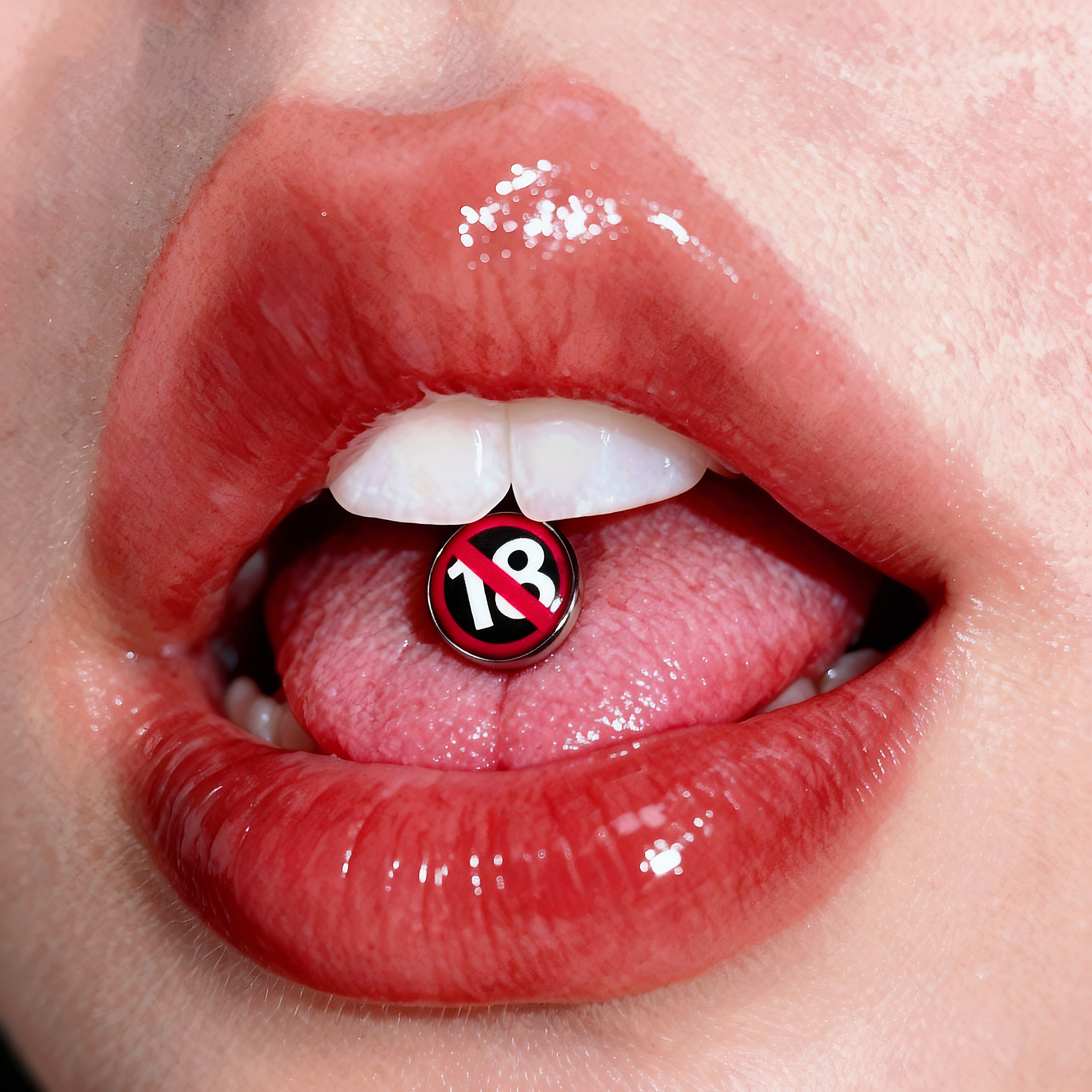 钛合金耳饰 「18禁舌钉」钛合金舌钉养护舒适小众设计钛合金耳钉S96