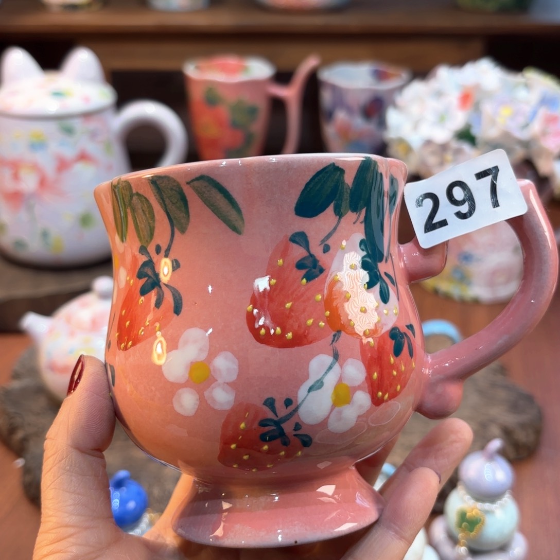 瓷片景德镇手绘高温釉下彩陶瓷茶具