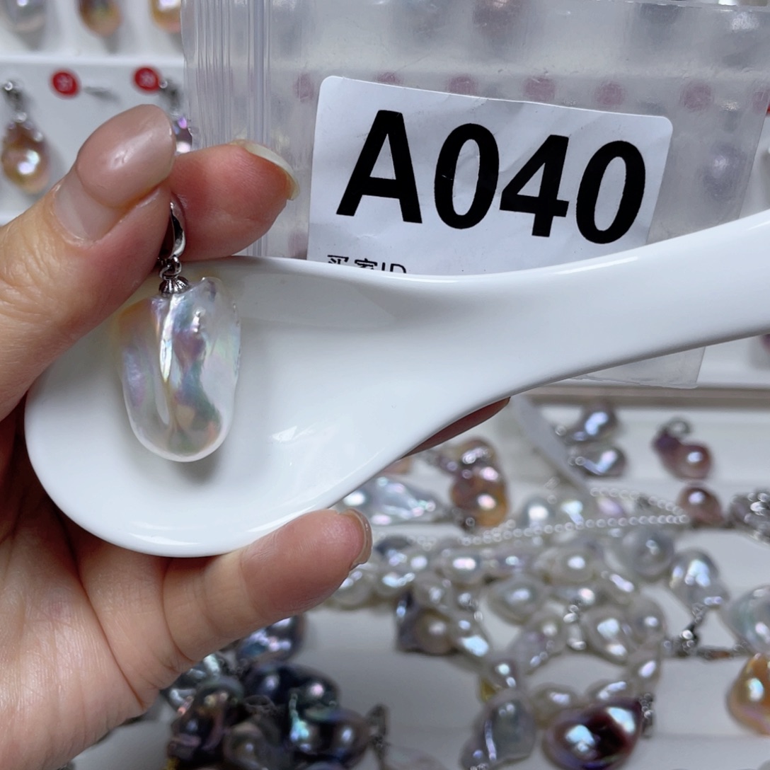 淡水珍珠巴洛克银S925镶嵌