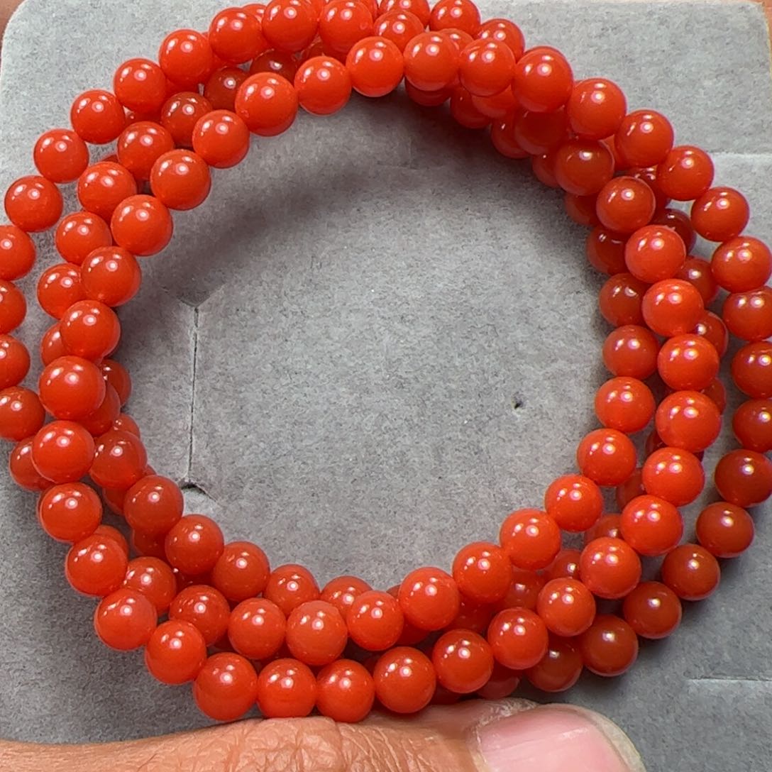 南红玛瑙手串未镶嵌