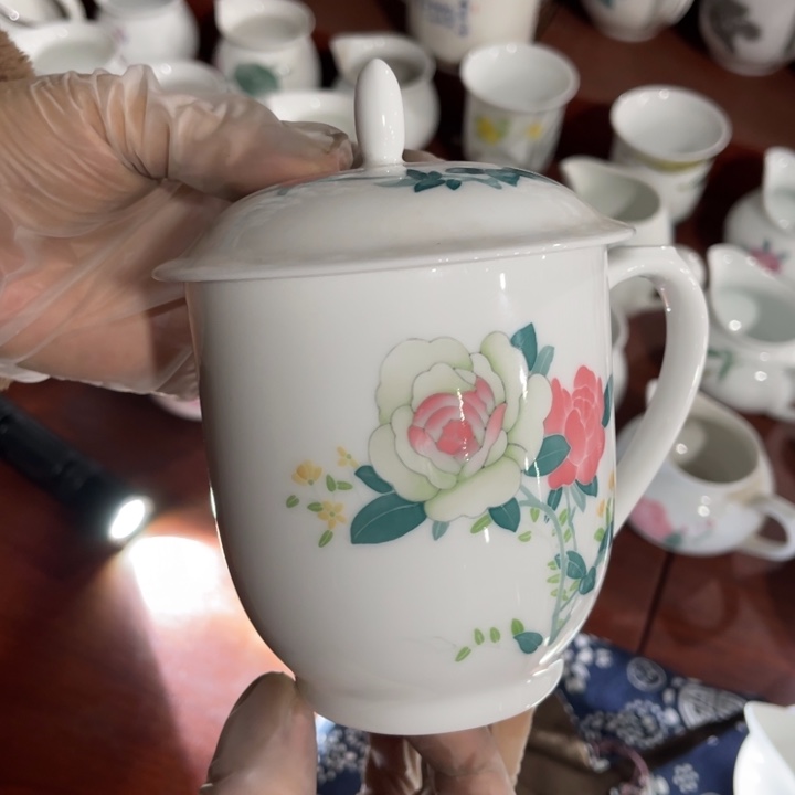 醴陵釉下高温瓷手绘450毫升