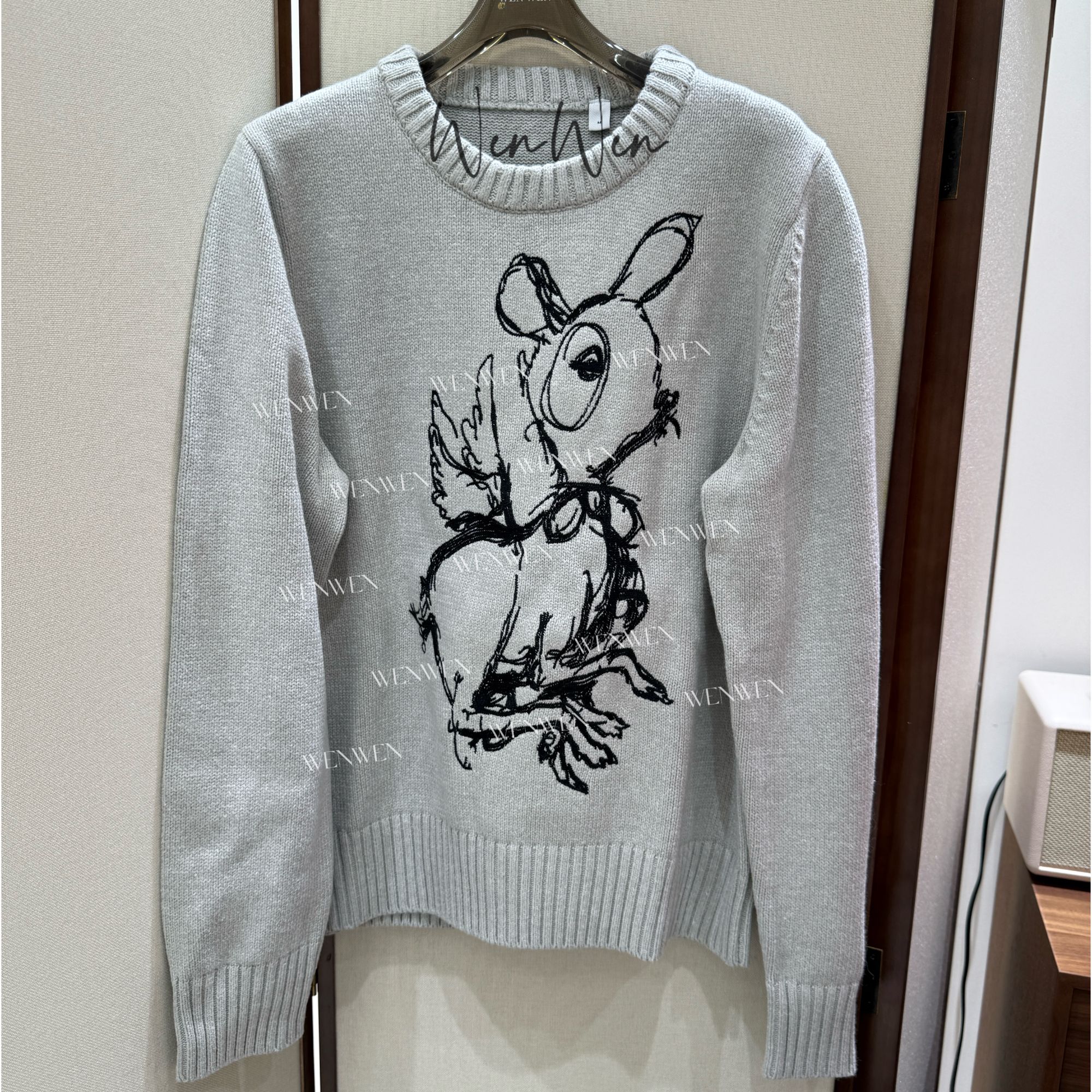 WENWEN-深圳原创【25秋季新中式时尚圆领毛衣】SY1208