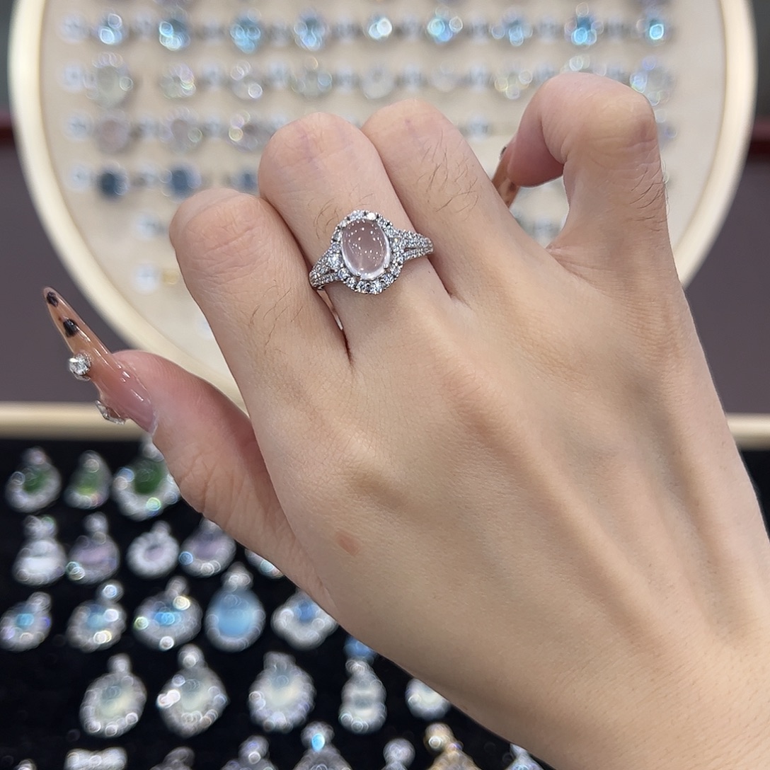 陪***.蛇纹石玉银S925镶嵌项链