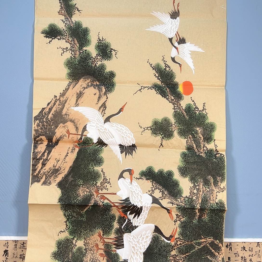 国画726 牡丹之花之叶的颜色与叶