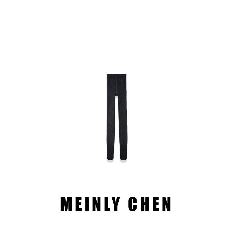 【MEINLY  CHEN】【连袜裤】高端设计师款百搭弹力薄绒打底裤2578