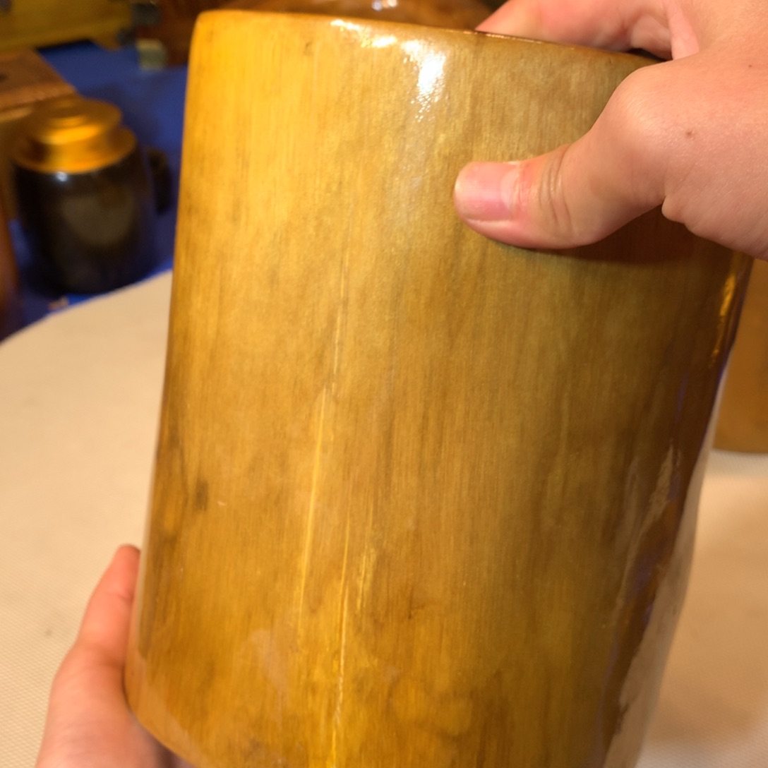 金丝楠无*金丝楠笔筒微瑕款