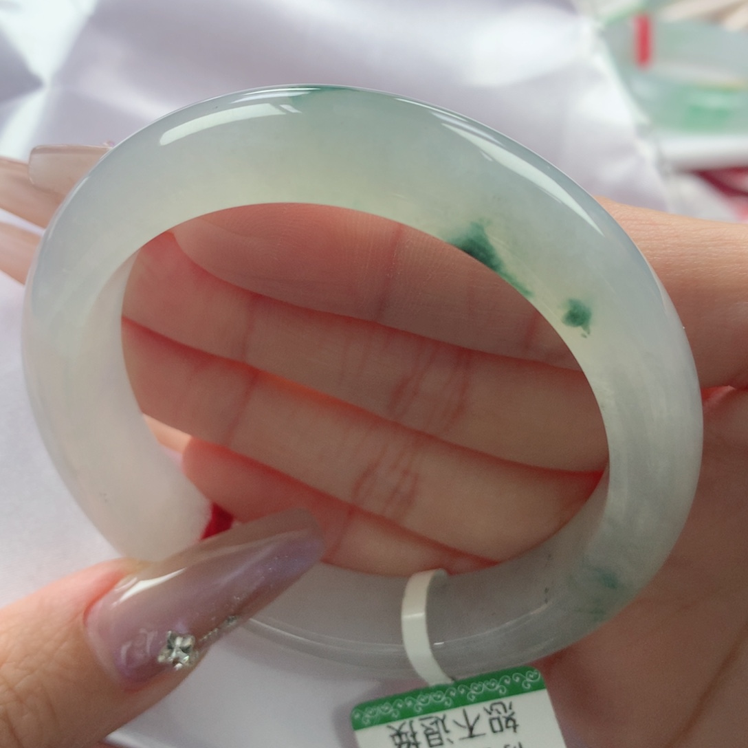 未镶嵌手镯翡翠缅甸天然翡翠A货55.5