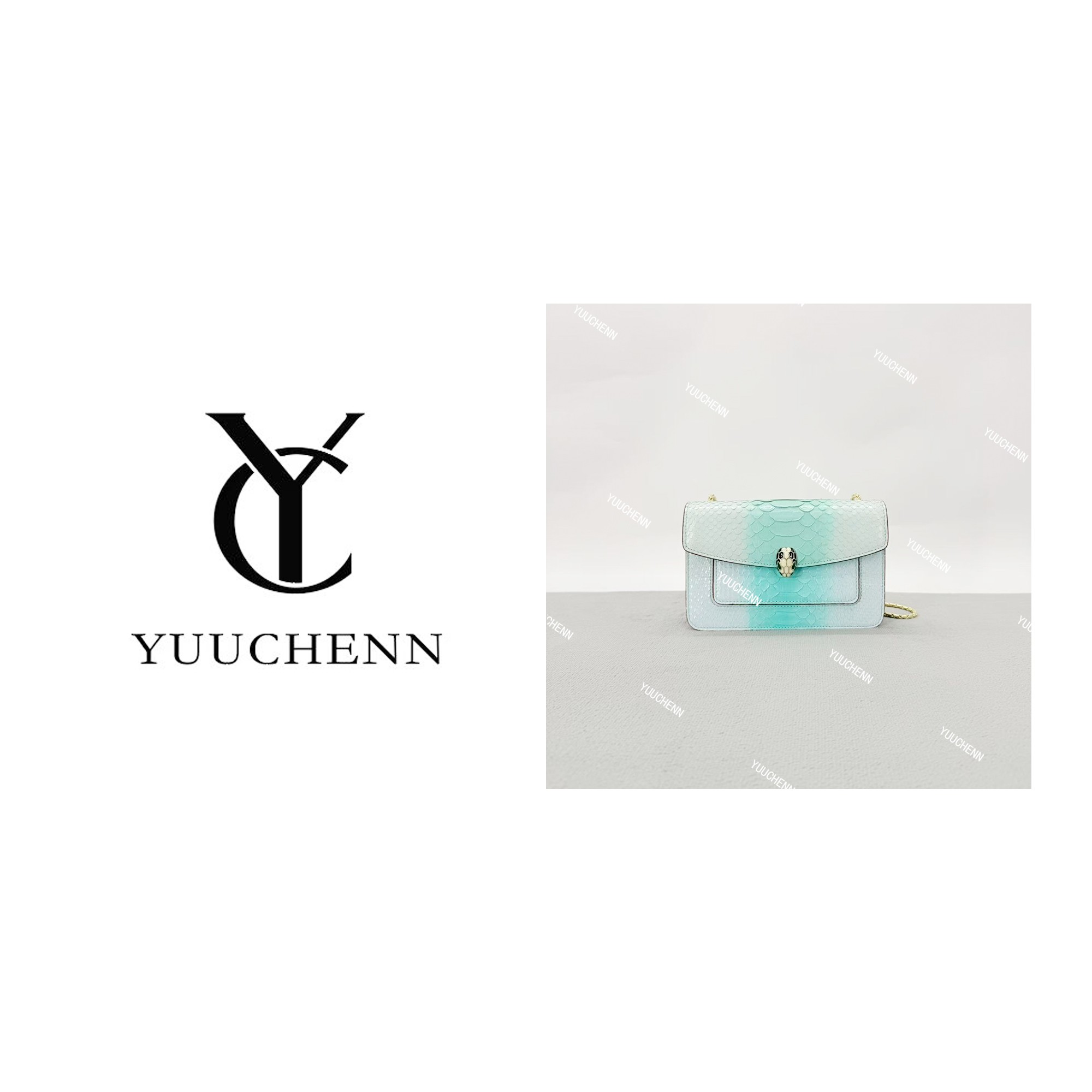 YUUCHENN/19cm原创设计高定真皮包 HH7598