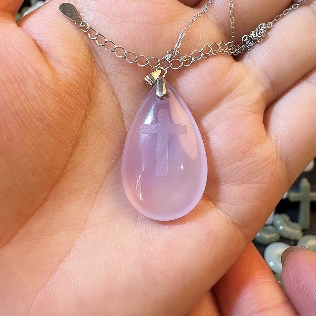 玛瑙/玉髓银S925镶嵌颈饰