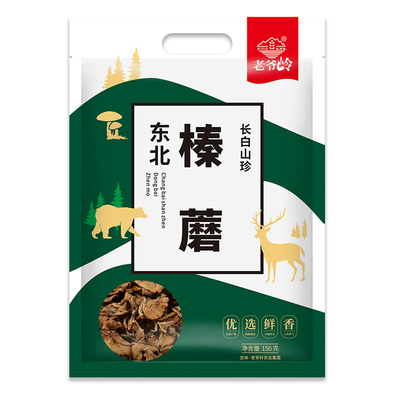 LYL/老爷岭 东北野生榛蘑蘑菇干货长白山珍150g