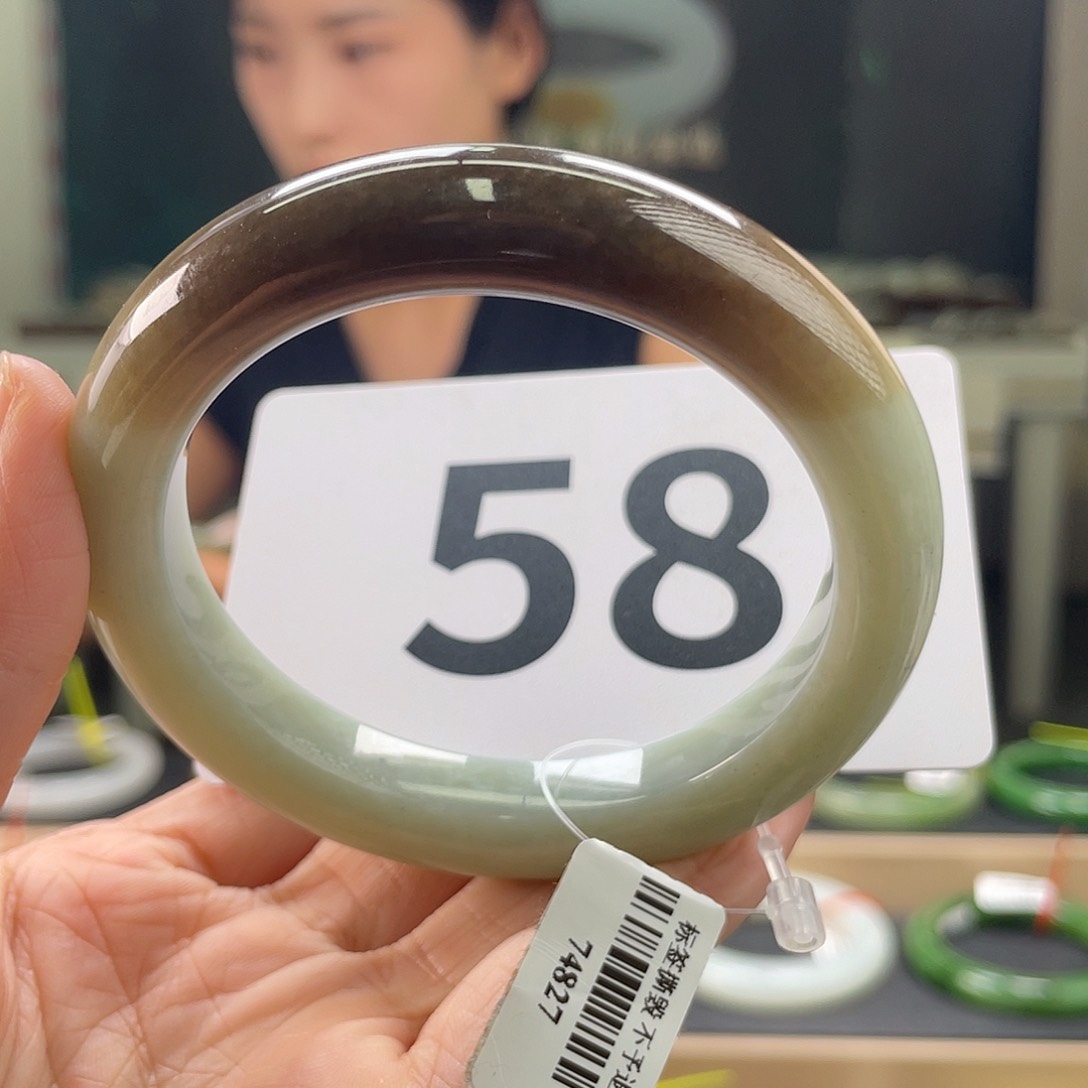 和田玉手镯未镶嵌15