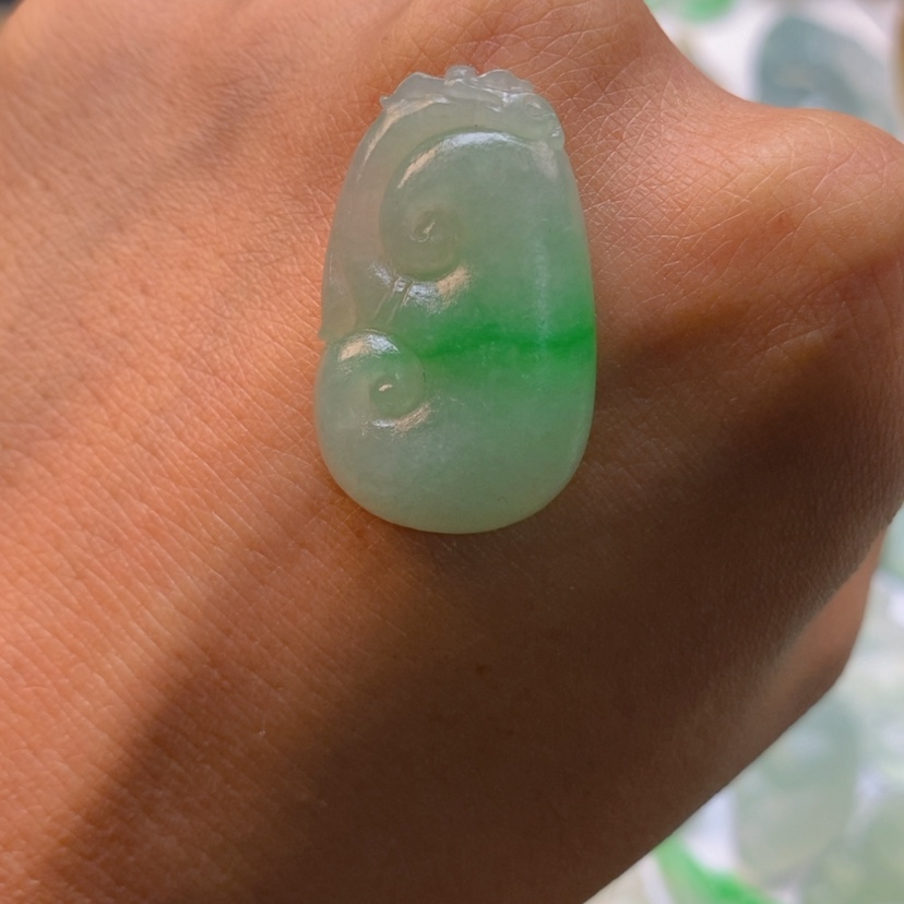 【闪购商品】定制翡翠未镶嵌如意