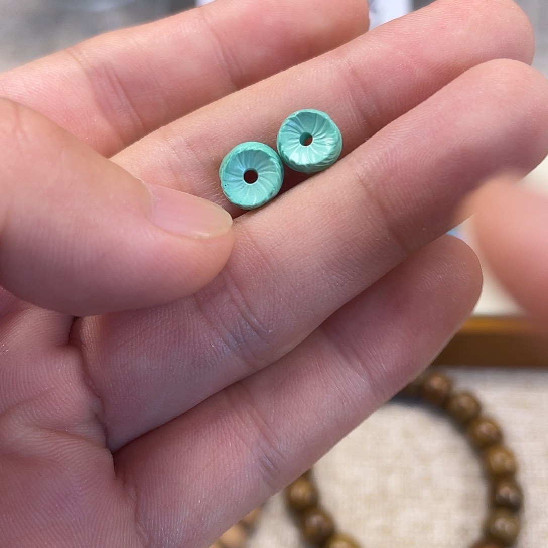 原生态湖北松配饰，直径8