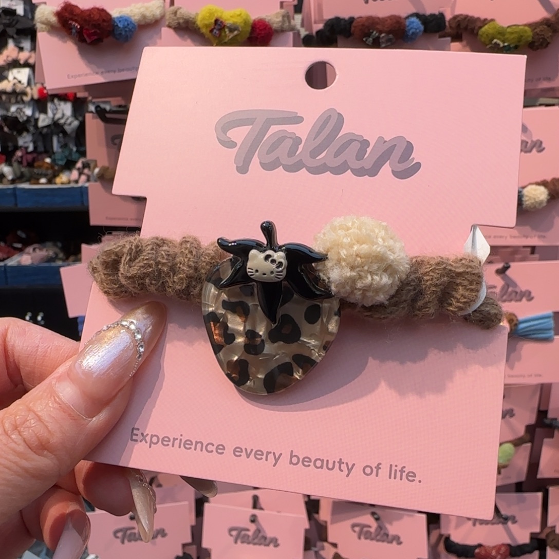 布艺铁合金草莓发圈