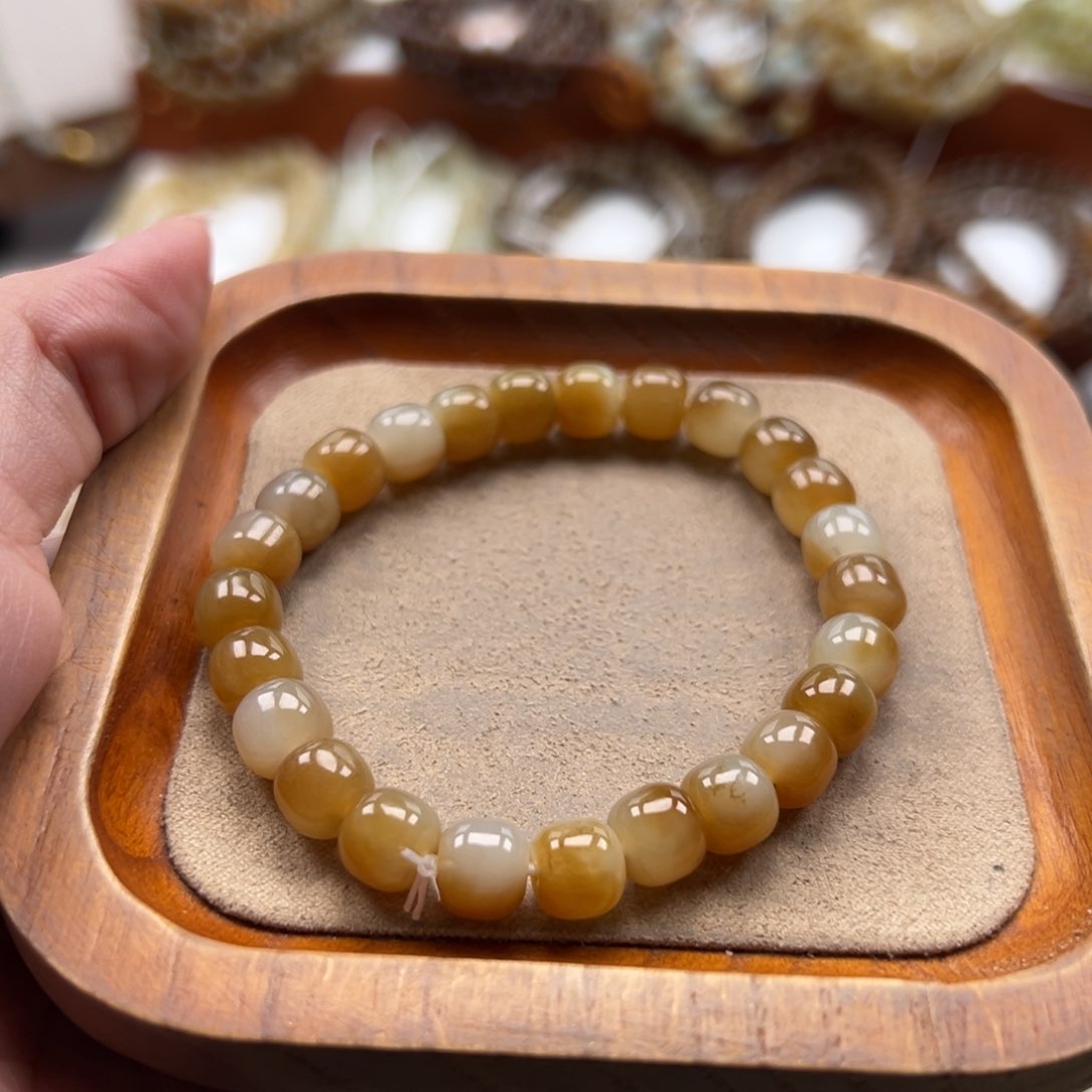 未镶嵌手串和田玉手串7*8mm