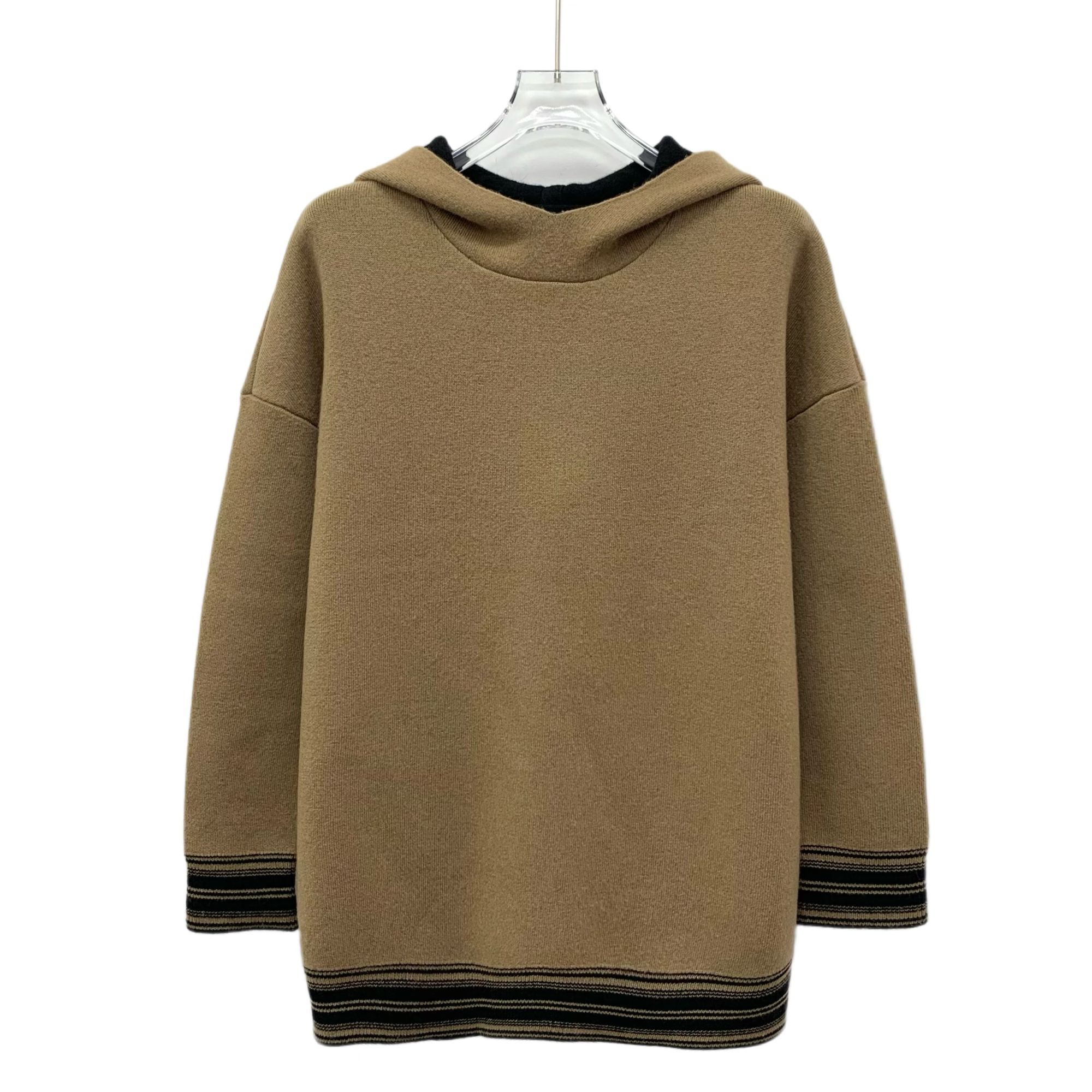 99新 DIOR/迪奥  J25066 logo字母嵌花山羊绒连帽长袖卫衣 XS码