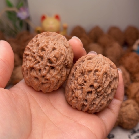 吊坠文玩核桃35全品西北将军46克