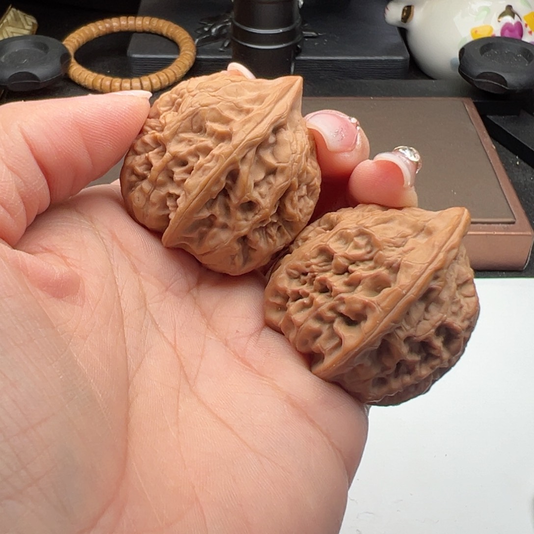 文玩核桃把件火苗37