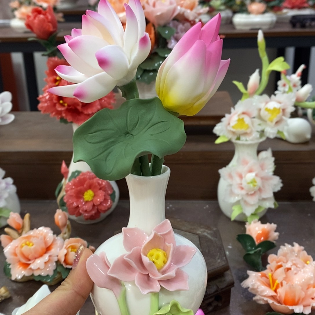 瓷片陶瓷工艺品摆件