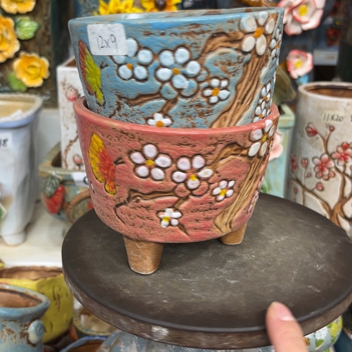 紫砂花盆粗陶材质多肉花盆