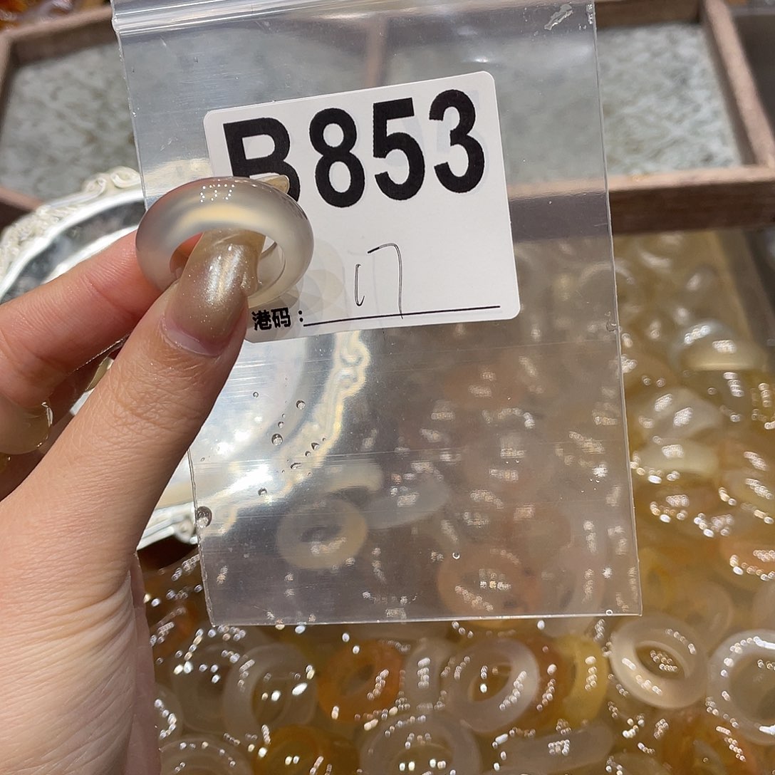 玛瑙/玉髓未镶嵌戒指853