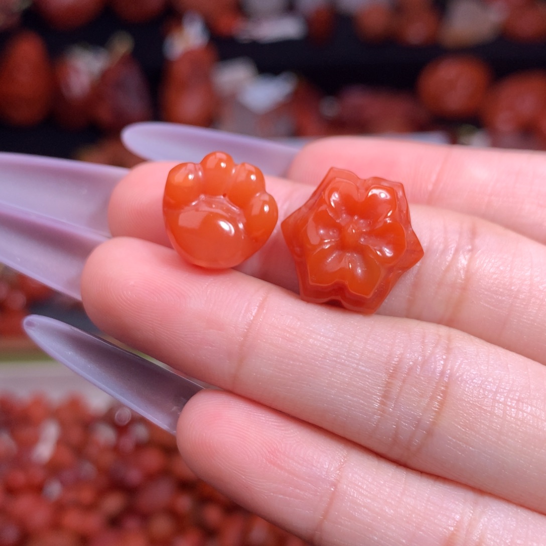 非***道南红玛瑙未镶嵌珠宝半成品